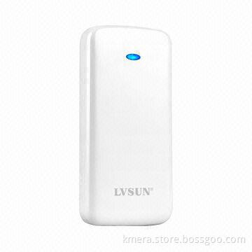 4,000mAh Portable Power Bank with LED Flashlight Blue Eye Genius